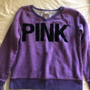 Purple VS pink sweatshirt